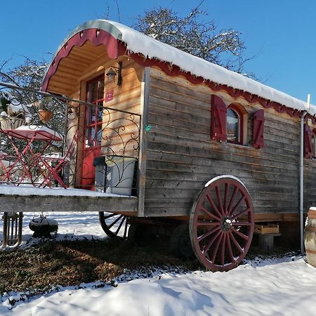 Roulotte Le Temps De Rever Bed & Breakfast Saint-Michel-sur-Meurthe Eksteriør bilde